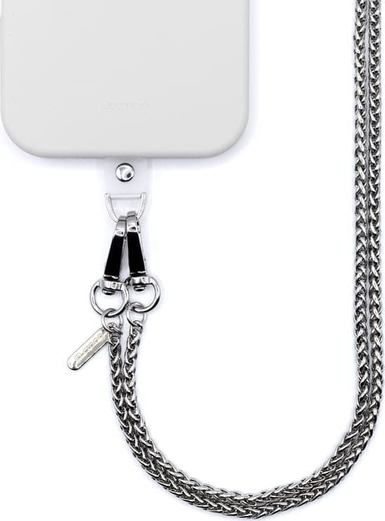 Crong Phone Crossbody - smycz zawieszka do telefonu srebrna - Gwarancja bezpieczeństwa. Proste raty. Bezpłatna wysyłka od 170 zł.