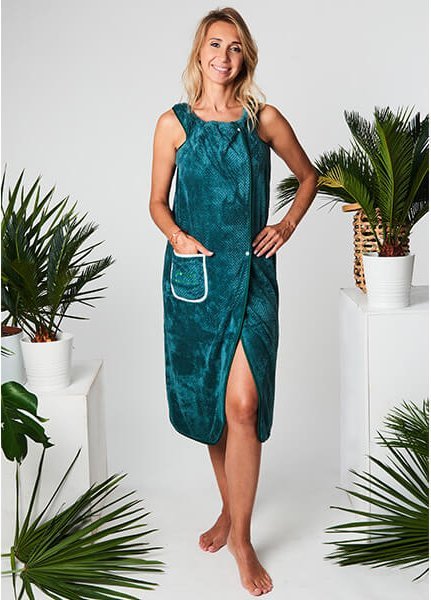 Yeye PAREO - PODOMKA Velvet z ramiączkami YEYE Zielony