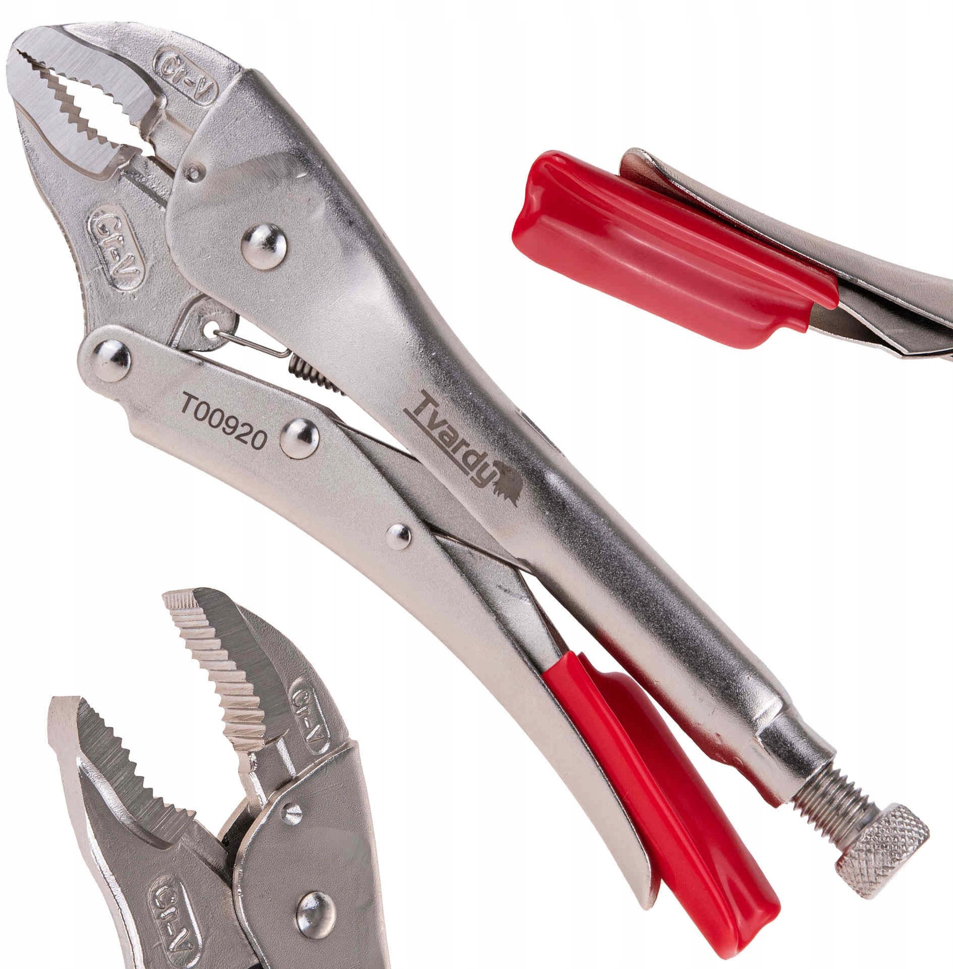 Szczypce zaciskowe morse'a – okrągłe szczęki – 250mm CrV (6/48)