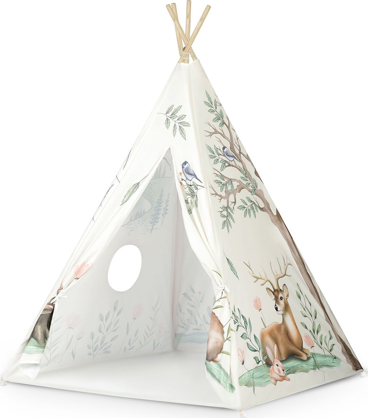 Ricokids Namiot tipi dla dzieci, Nukido, 114x114x165 cm, beżowy