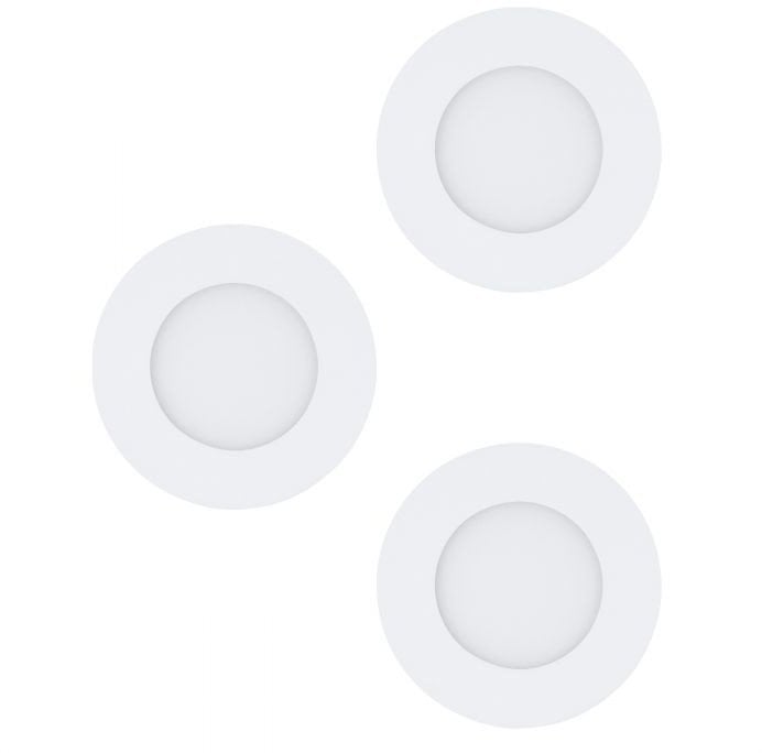 EGLO FUEVA 1, Recessed lighting spot, 31 W, 3000 K, 340 lm, 220-240 V, White