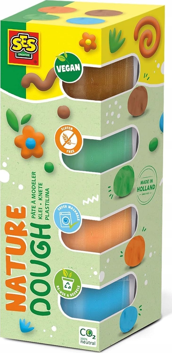 SES SES plastelina Nature 4x90g 00513 05139