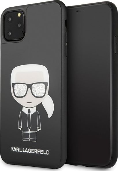 Karl Lagerfeld Karl Lagerfeld KLHCN65DLFKBK iPhone 11 Pro Max czarny/black hard case Iconic Karl Glitter