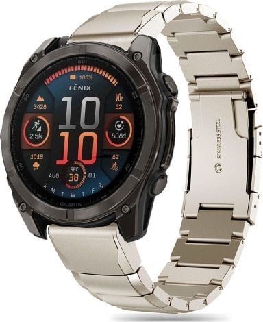 Tech-Protect TECH-PROTECT STEELBAND GARMIN FENIX 5X / 5X PLUS / 6X / 6X PRO / 7X / 8 (51 MM) TITANIUM