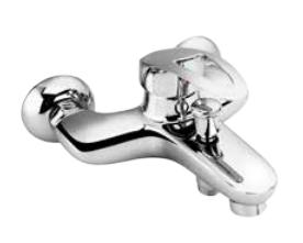 Bateria wannowa KFA Atria ścienne chrom (4604-020-00)