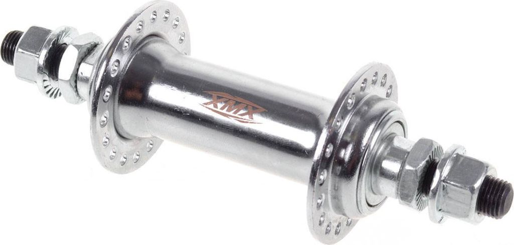 XMX Piasta przód stalowa XMX-FR-04F 36-otworów 9,5mm (3/8") x 140 mm chrom Uniwersalny