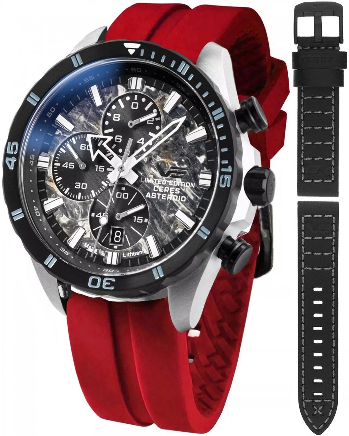 Zegarek męski Vostok Europe 6S10-320E693SR czerwony