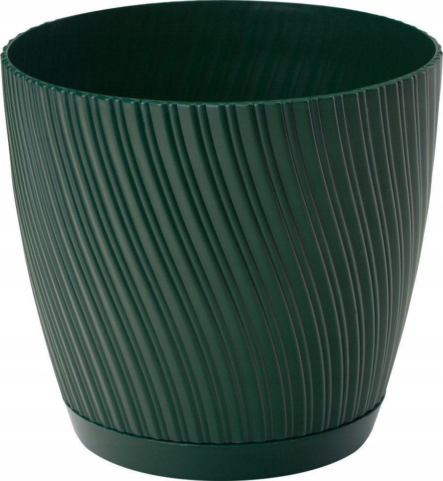 Form-Plastic Doniczka okrągła MIKA 4590-075, Kolor Leśny mech, Form-Plastik, Wymiary 26.5x25 cm