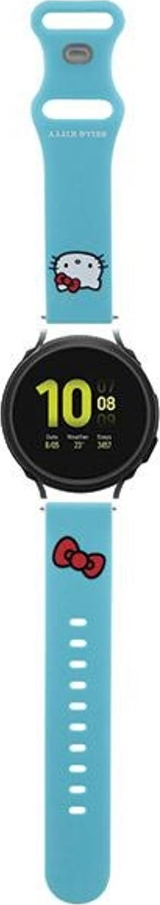 HelloKitty Hello Kitty Pasek Uniwersalny HKUWMSCHBLB Silicone Kitty Head niebieski/blue 20mm