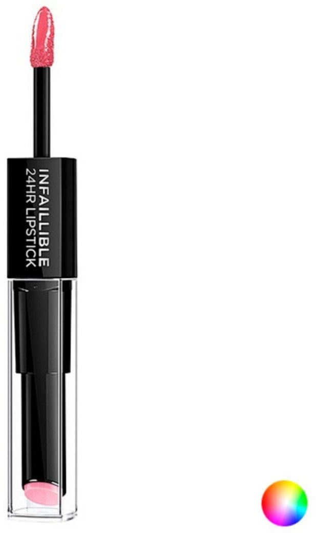 L’Oreal Paris L'OREAL_Infallible 24H Duo Lipstick długotrwała pomadka i błyszczyk do ust 2w1 121 Flawless Fuschia