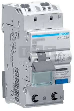 ADS906D Wyłącznik różnicowo-nadprądowy RCBO 1P+N 6kA B6A 0,03A Typ A QuickConnect ADS906D