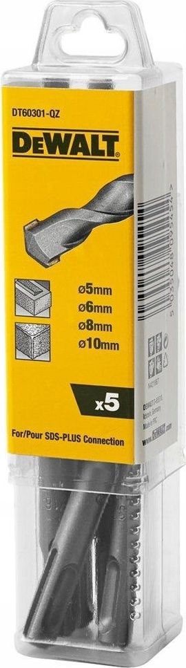 Wiertło Dewalt do betonu SDS+ 5 6 10 8mm 5szt. (DT60301-QZ)