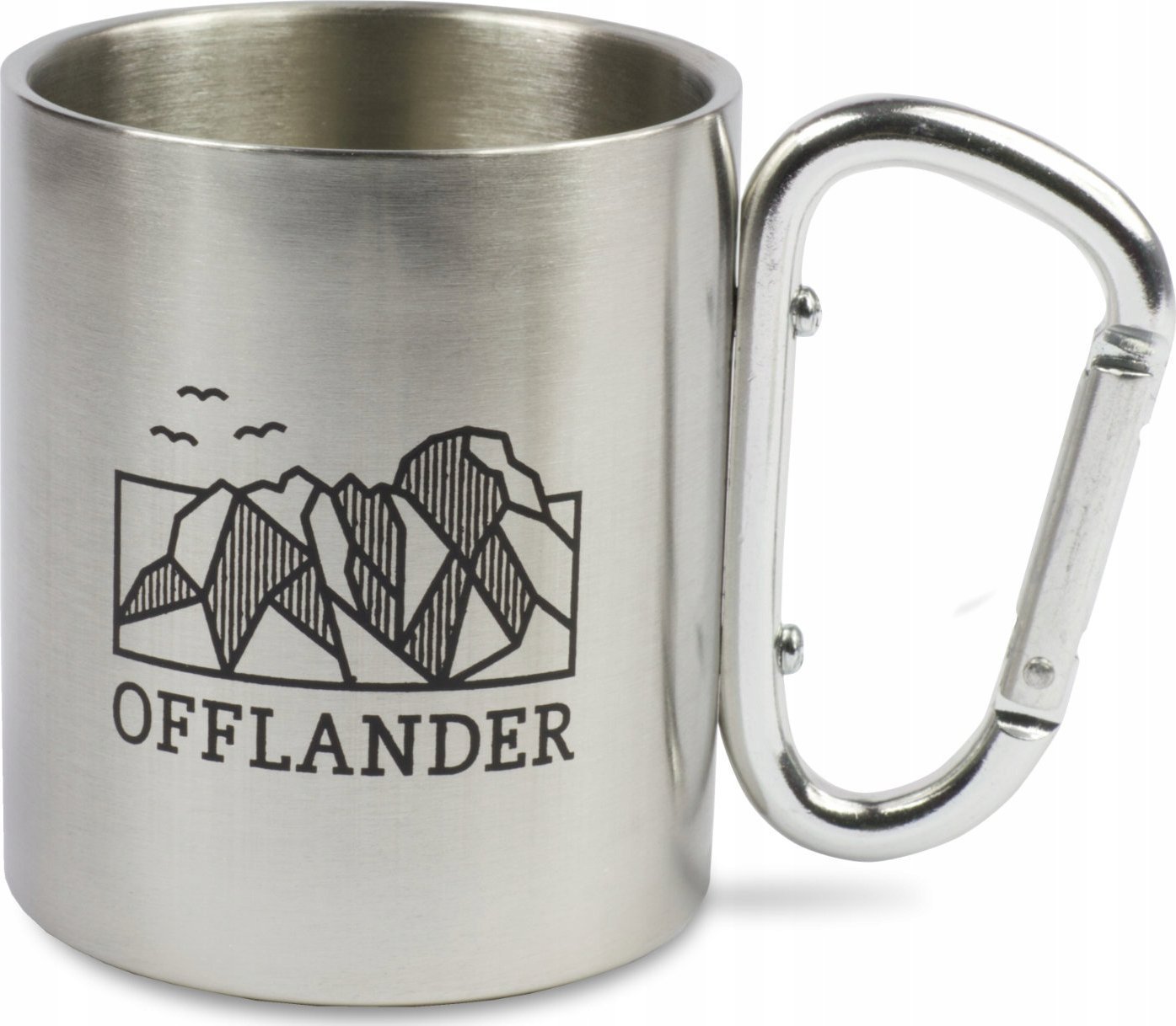 Offlander OFFLANDER KUBEK KEMPINGOWY Z KARABIŃCZYKIEM STALOWY 220ML