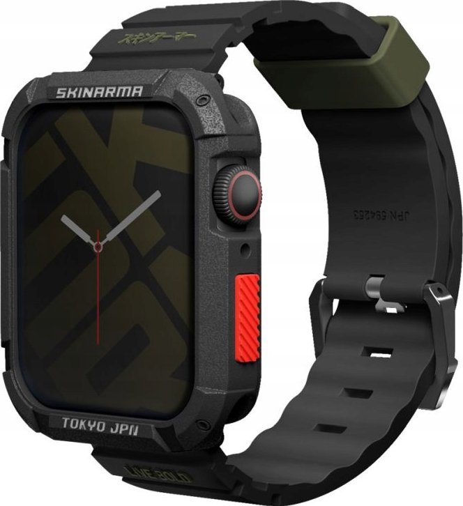 Skinarma pasek Shokku Apple Watch 45/44/42mm czarny/black