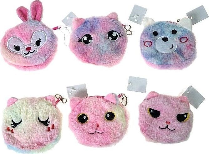 Portmonetka pluszowa zwierzak MIX