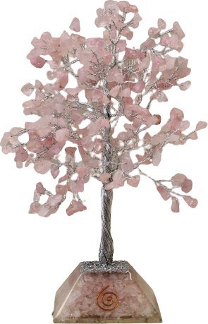 Art-Pol Drzewko Szczęścia z Orgonitem - Kwarc Różowy | 320 kamieni