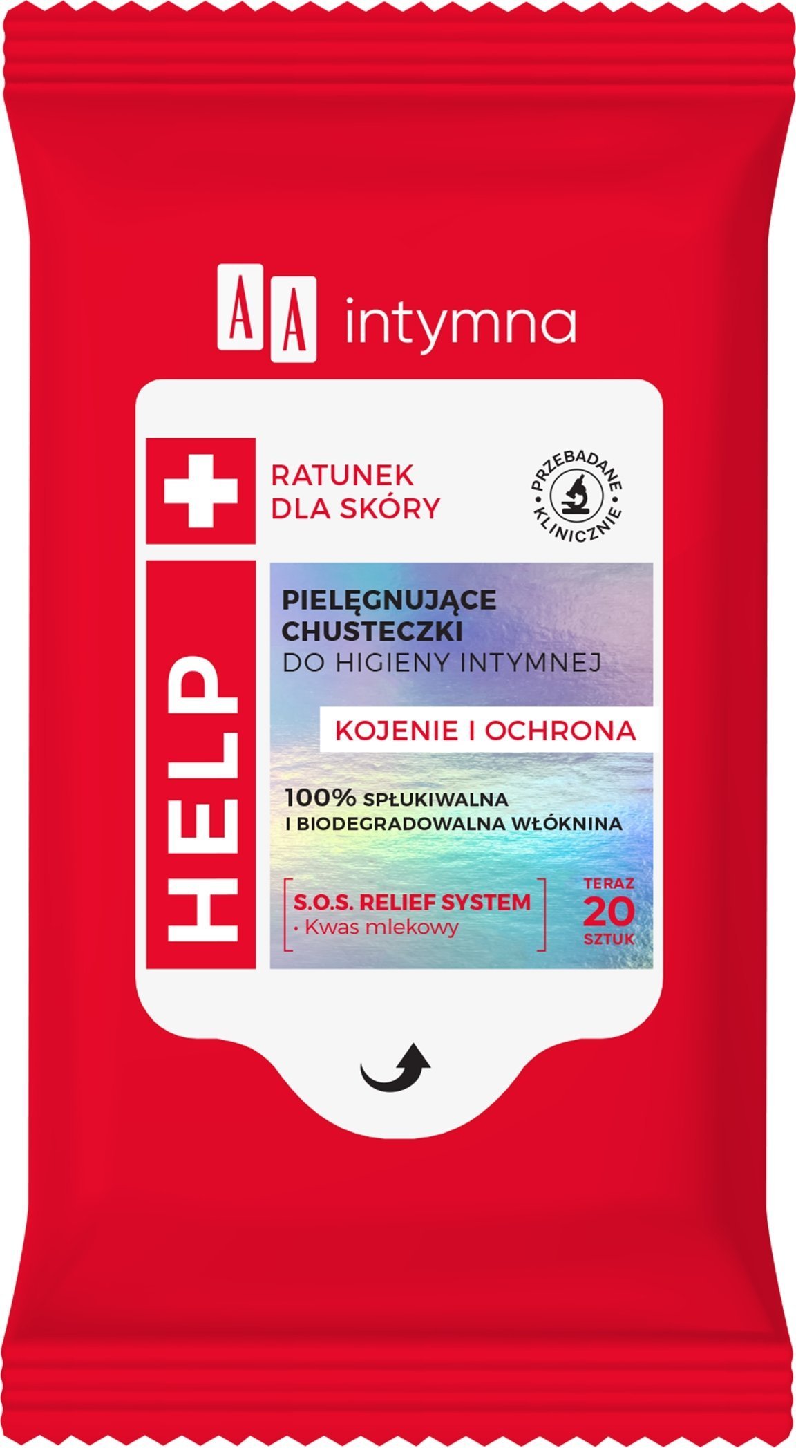 Alkotest AA_Intymna Help pielęgnujące chusteczki do higieny intymnej 20szt.