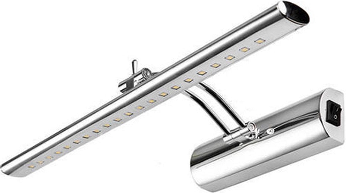 LED picture light HOROZ FLAMINGO, 6 W, 500 lm, 4200 K, IP20, chrome, 50.5 cm