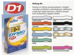 Dymo taśma S0718040 (black on white) typ D1