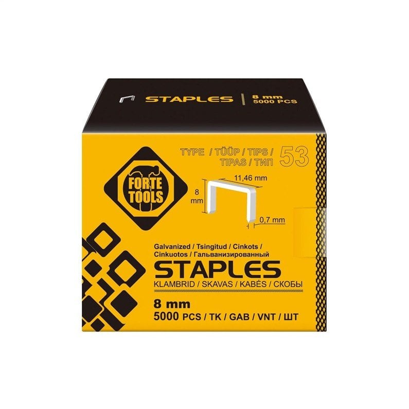 STAPLES 53 TYPE 8MM 5000PCS