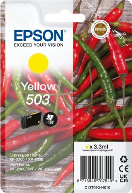 Tusz Epson Epson 503 - 3.3 ml - Gelb - original - Blister mit RF- / akustischem Alarmsignal - Tintenpatrone - fur Expression Home XP-5200, XP-5205, Wo