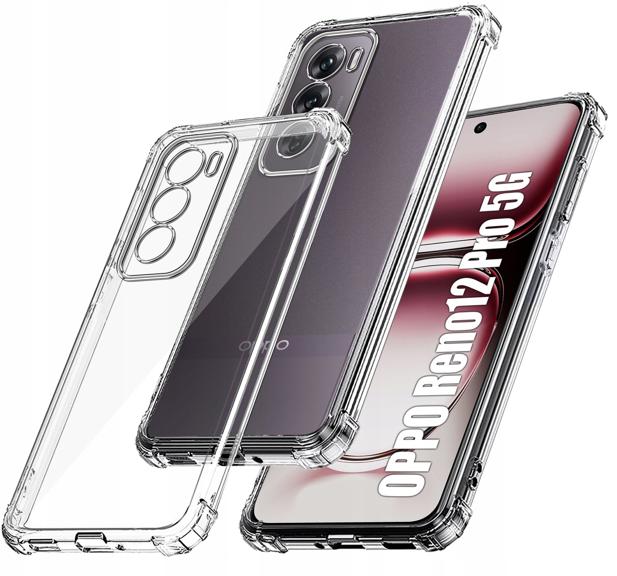 Etui do Oppo Reno 12 Pro 5G ANTI-SHOCK CLEAR CASE