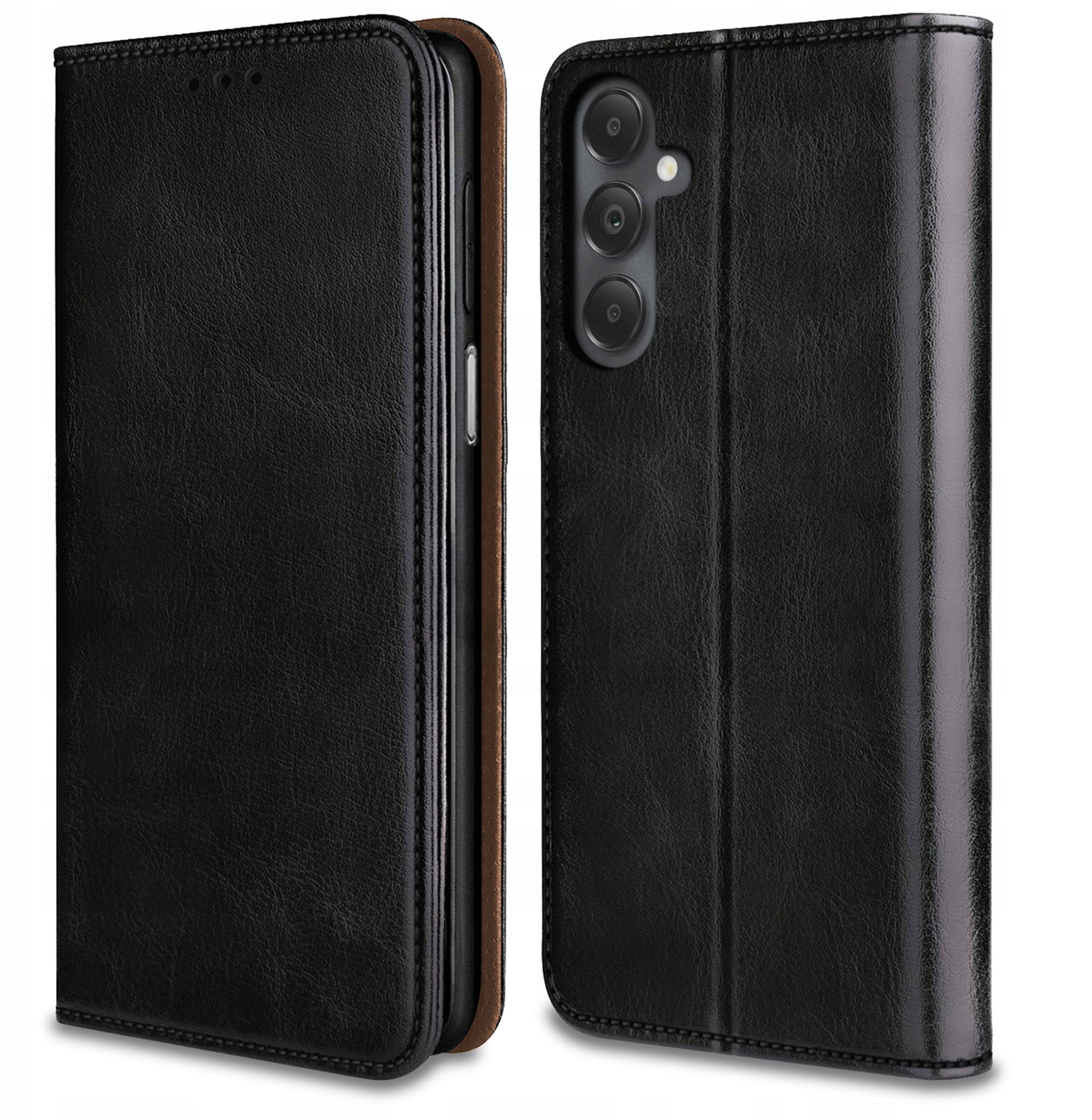 Etui do Samsung Galaxy M15 5G SKÓRZANE PORTFEL MAGNETYCZNE + SZKŁO 9H