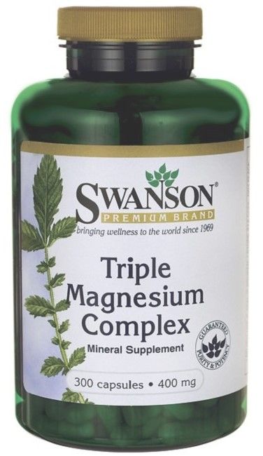 Swanson Triple Magnesium complex 100 kapsułek