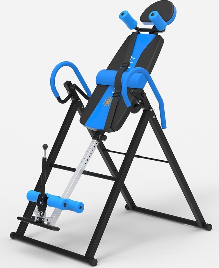 Ławka Grawitacyjna Inwersyjna Treningowa Rehabilitacyjn Halo-Fit niebieska
