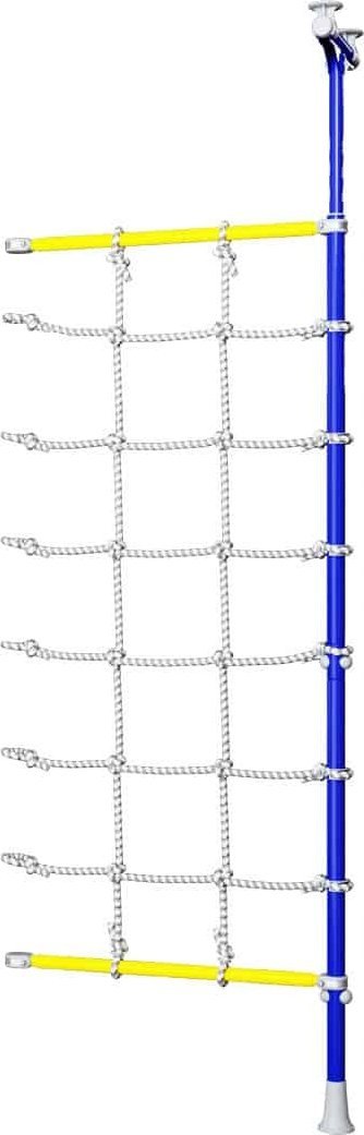 Małpiszon Słupek rozporowy z siatką do drabinki niebieski Kometa