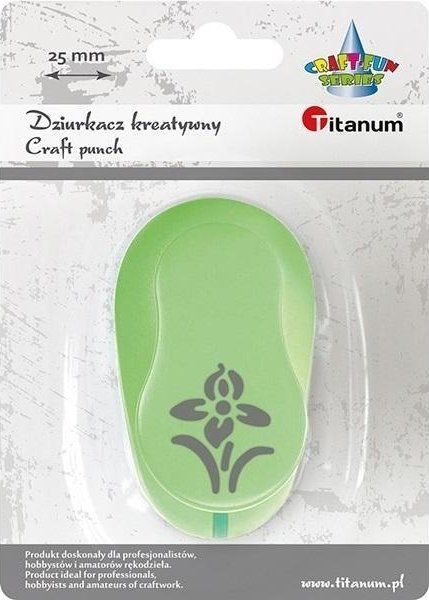 Titanium Dziurkacz z motywem kwiat 25mm