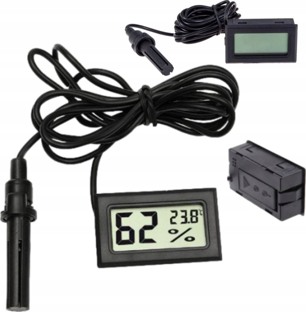 PrzydaSie Higrometr Termometr Z Sonda Humidor Terrarium