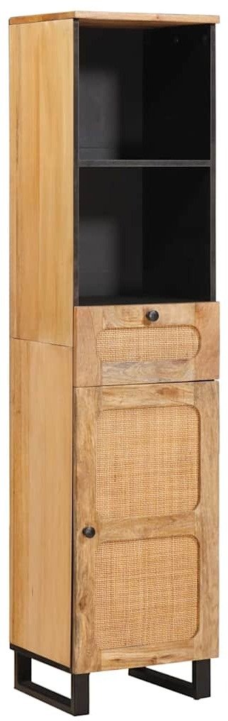 vidaXL Szafka Łazienkowa Brązowy 38 x 33 x 160 cm Drewno mango