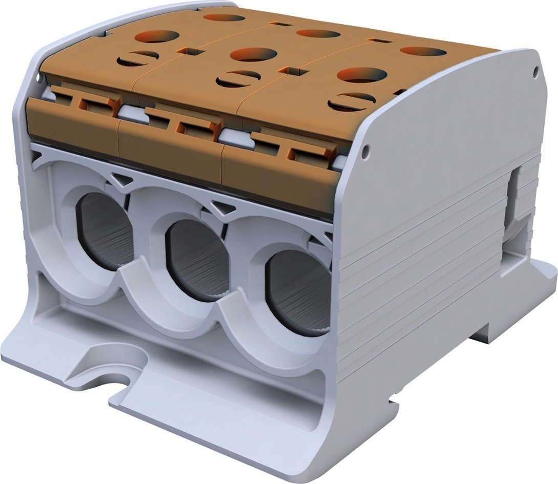 Simet Złączka szynowa gwintowa Al/Cu STB 300 (87910) SIMBLOCK brązowy 81301015