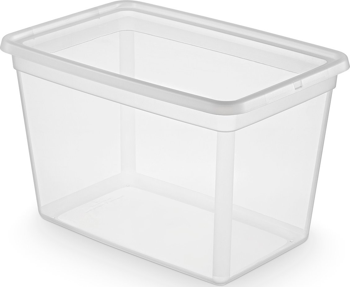 Moxom Pojemnik do przechowywania MOXOM, Basestore, z klipsem, 60l, transparentny