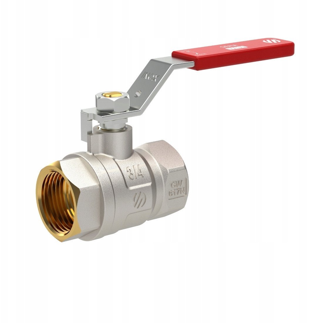 Zawór kulowy woda SENA 3, W-W rączka dźwignia INOX [2/100]