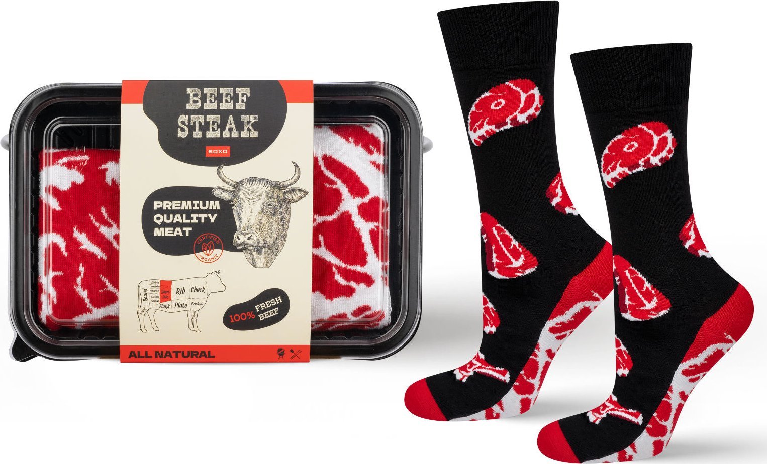 Soxo Skarpetki męskie SOXO stek 4045