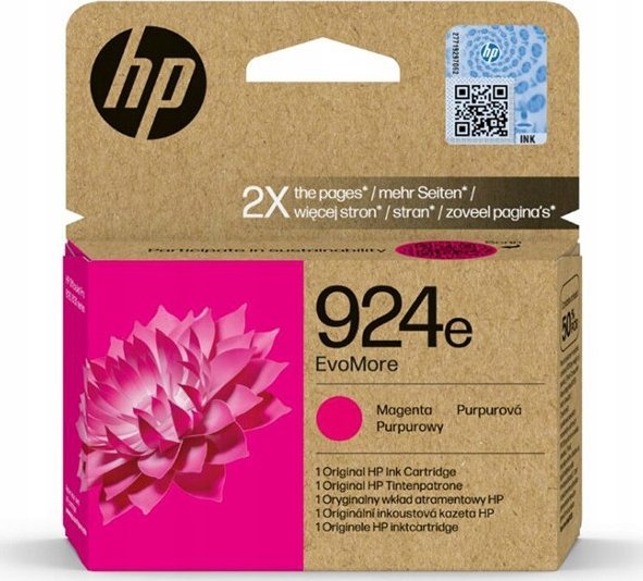 HP INC Atrament 924e EvoMore Magenta Original Ink Car