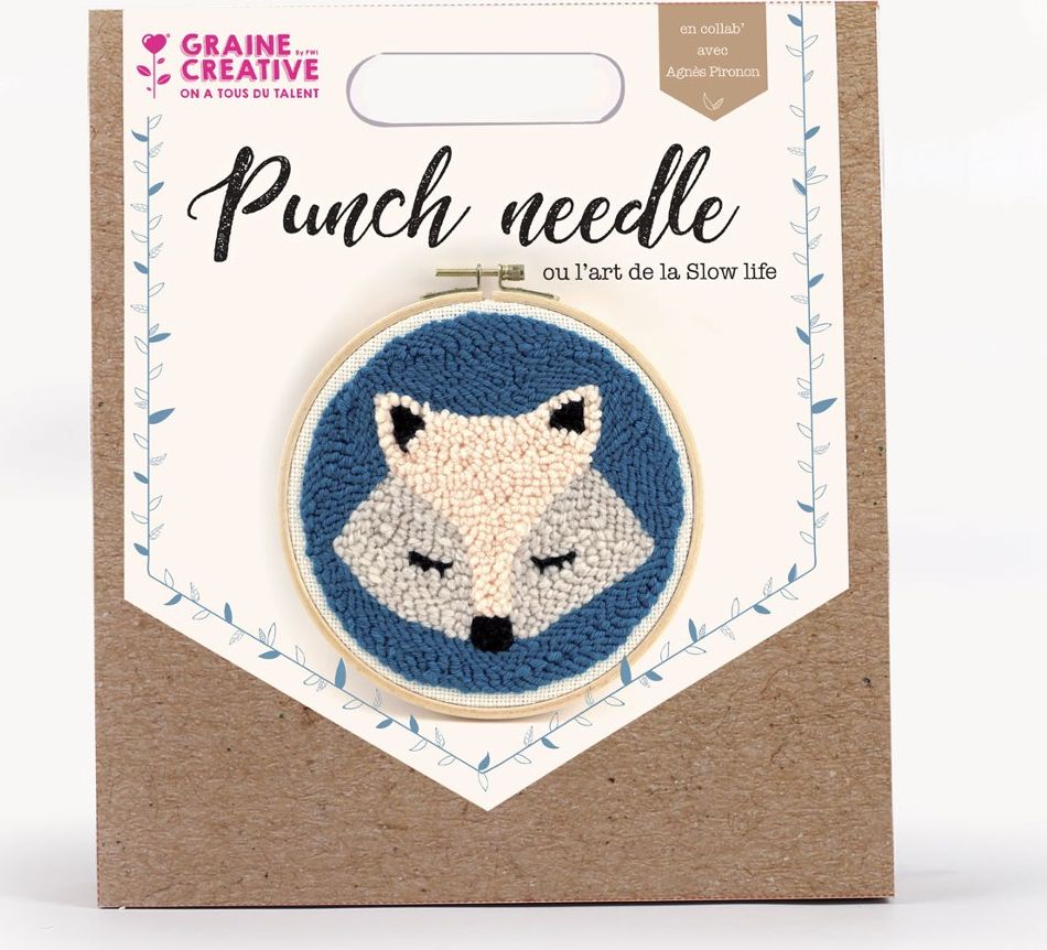 Graine Creative Zestaw Punch Needle Lisek 20 cm