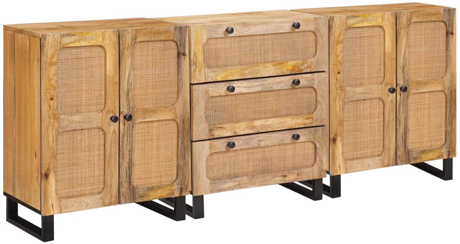 vidaXL Bufet Brązowy z mango