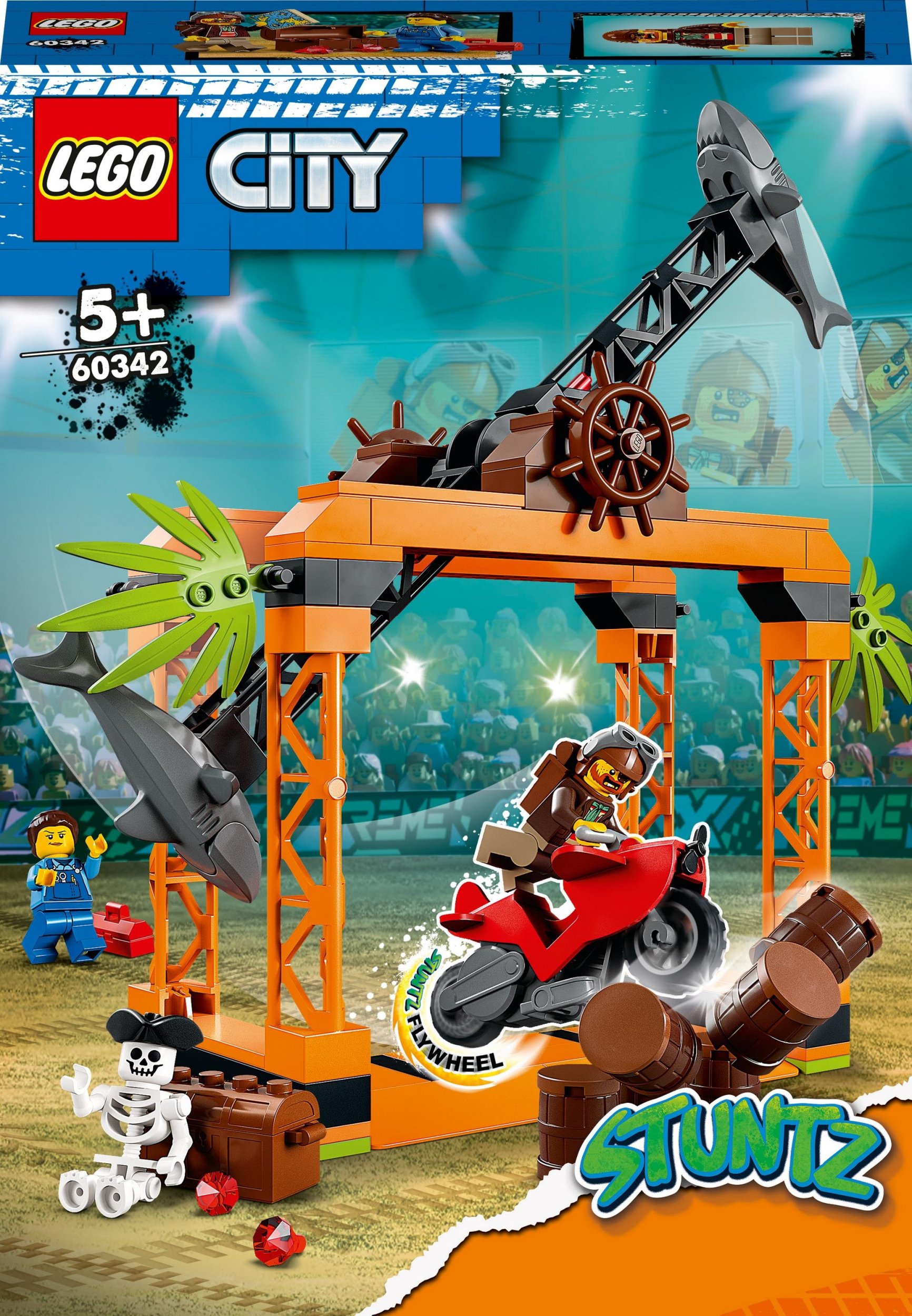 LEGO City Wyzwanie kaskaderskie: atak rekina (60342)