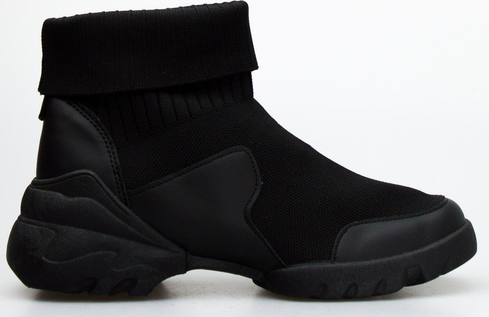 Seastar Sneakersy ze skarpetką czarne-38