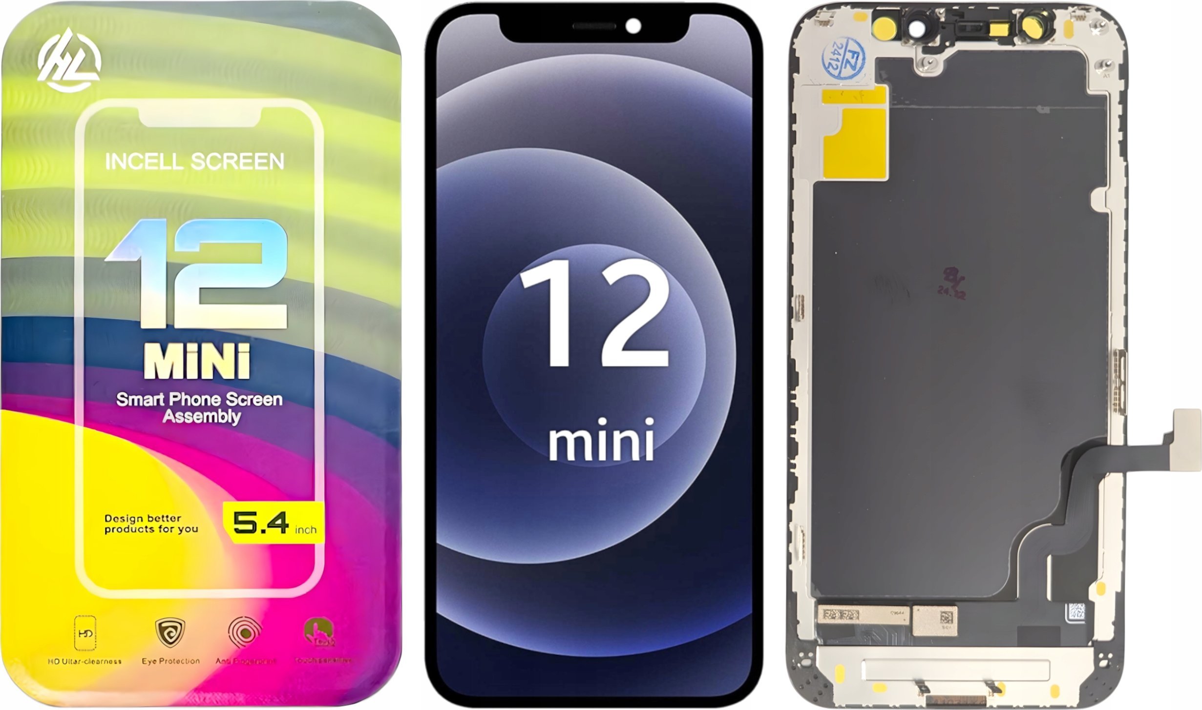 WYŚWIETLACZ EKRAN LCD DO IPHONE 12 MINI INCELL (A2398 A2400 A2399 (A2399, A2176, A2398, A2400, A2399)