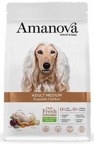 Amanova Dog Adult Medium Exquisite Chicken - kurczak 12kg