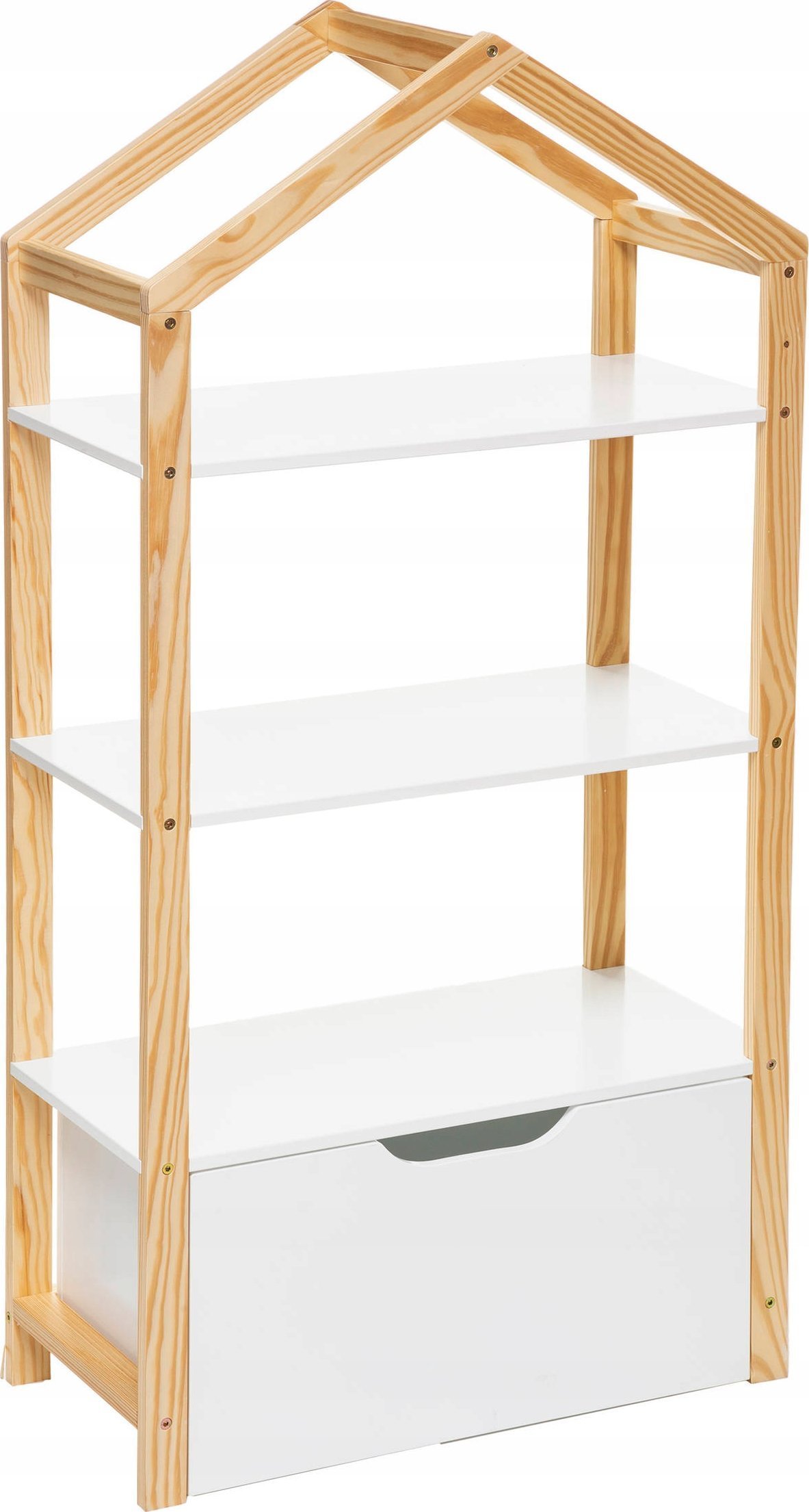 Atmosphera Regał na zabawki, Półka domek LENA, 60 x 30 x 120 cm