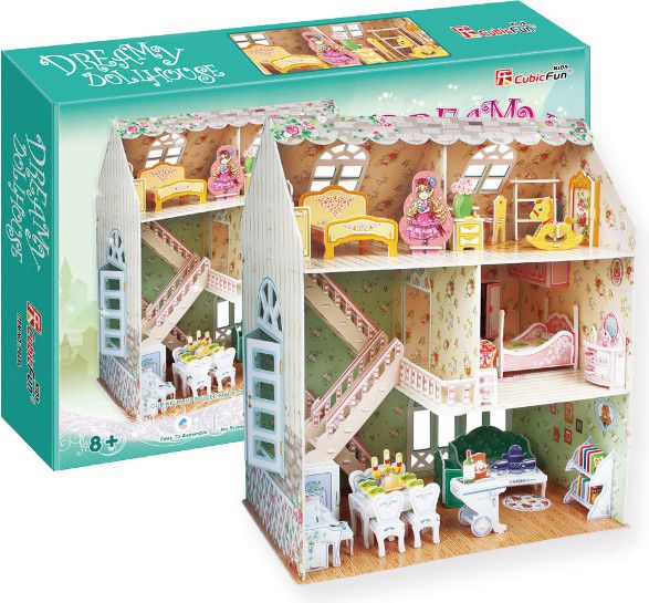 Cubicfun PUZZLE 3D Domek Dla Lalek Dreamy - P645H