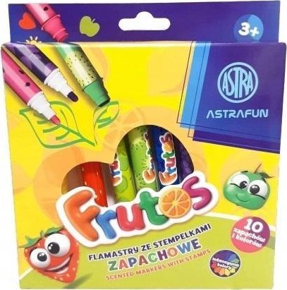 Flamastry okrągłe zapachowe stemple 10kol ASTRA