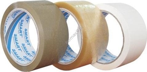 Smart TAŚMA PAKOWA SMART 48 MM X 46 M KAUCZUK, BIAŁY