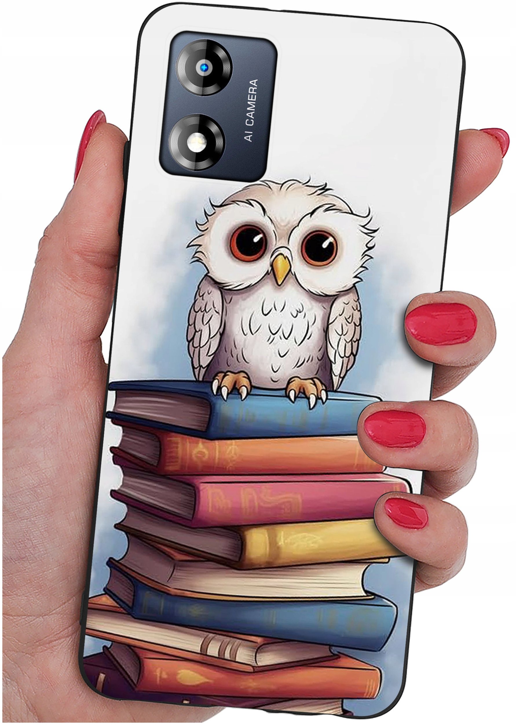 Etui do Motorola Moto E13 WZORY |SILIKONOWE MATT CASE + SZKŁO 9H