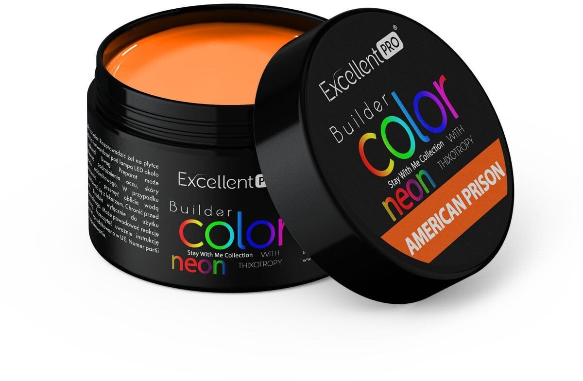 Excellent PRO Builder Color Neon With Thixotropy żel budujący American Prison 15g
